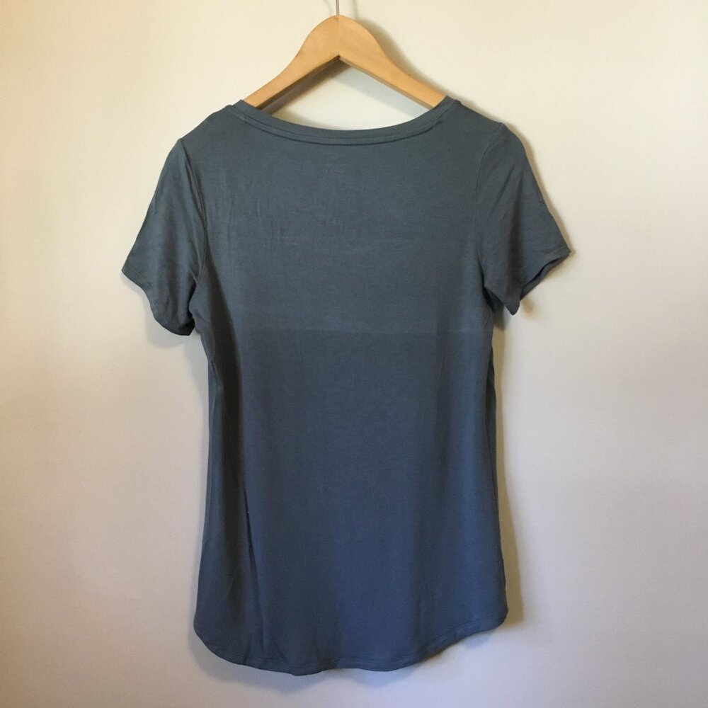 Denver Hayes Blue Steel Grey Relaxed Rayon Tee Size - XS Indie Sleaze - Picture 2 of 13